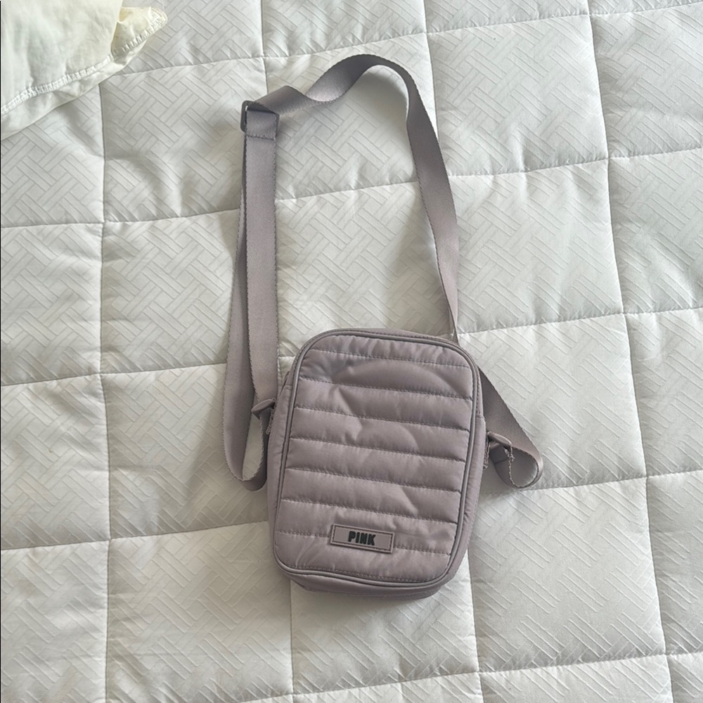 PINK Victoria's Secret Gray Crossbody Bag